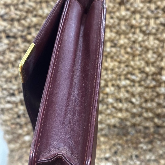 Cartier Burgundy Leather Clutch - Picture 5 of 11